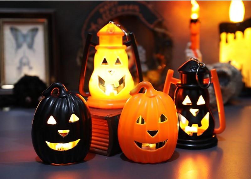 dekoracje halloweenowe led dyniowe latarnie jack o lantern festiwal lampiony nocne atmosfera impreza świeca latarnia terror rekwizyty szkielet rekwizyty dekoracja 2025 - $4.99 –P8