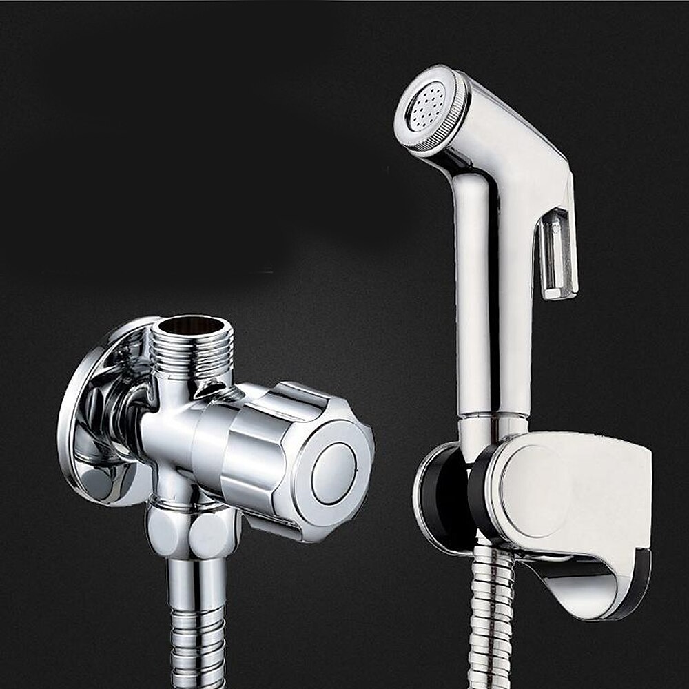 Bidet-Sprühgerät für die Toilette mit Schlauch 1,5 m, handmontierter ABS-Sprühkopf zur Wandmontage, Shattaf-Windelreinigungsset für die persönliche Hygiene 2025 - $8.49 –P6