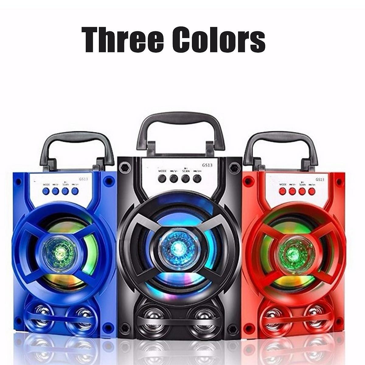 Bluetooth 5.1v Portable PA Speaker With/without Microphone Color Changing LED Light Rechargeable Karaoke Machine Supports TF Card/USB FM , Perfect for Party 2025 - $28.99 –P6