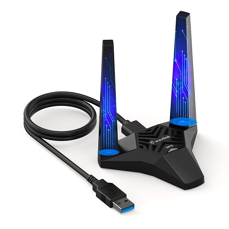 AC1300 USB3.0 Desktop Laptop WiFi Adapter,Dual Band Usb Network Card for PC,High Speed USB Wifi Dongle with Magnetic Dock,usb Wifi Signal Booster 2025 - $52.99 –P12