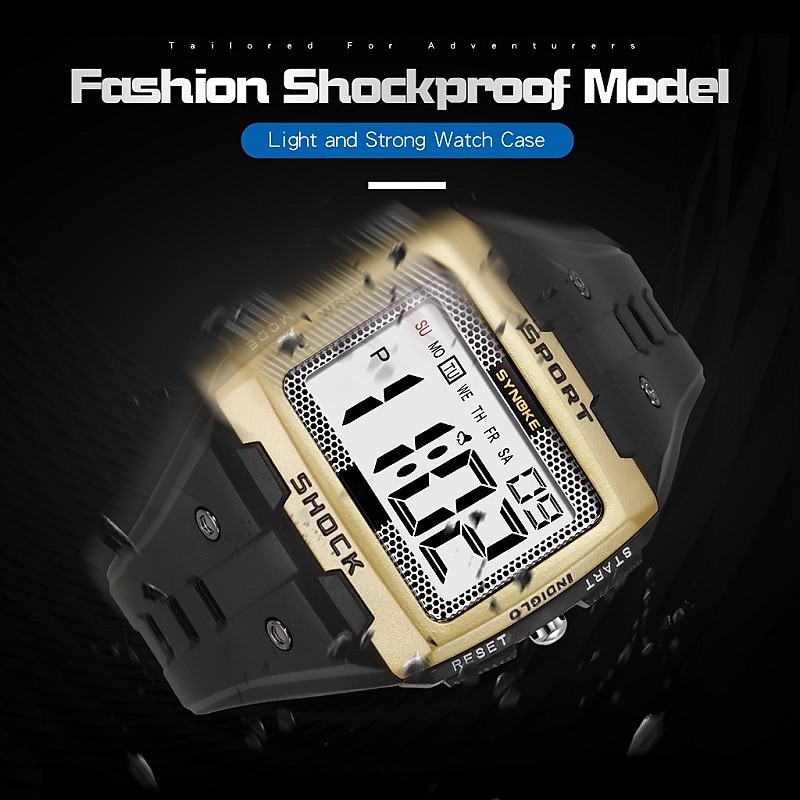 2026年 大きな数字のオーバーサイズデジタルウォッチ読みやすい5ATM防水学生向け  コレクション – $20.99 –P5