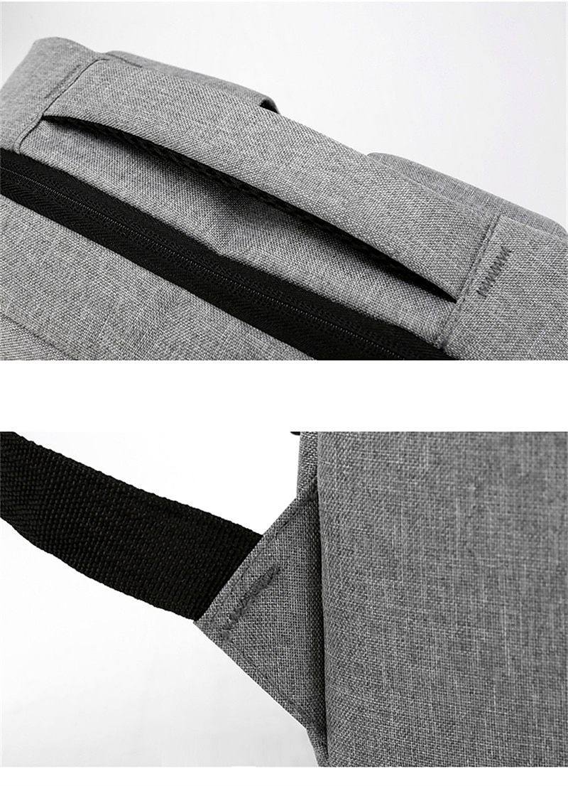 koulu kirjalaukku miesten reppu monikäyttöiset vedenpitävät laukut miehille yritys kannettava reppu usb-latausreppu nylon rento reppu 15,6 tuumaa 2025 - $20.99 –P17