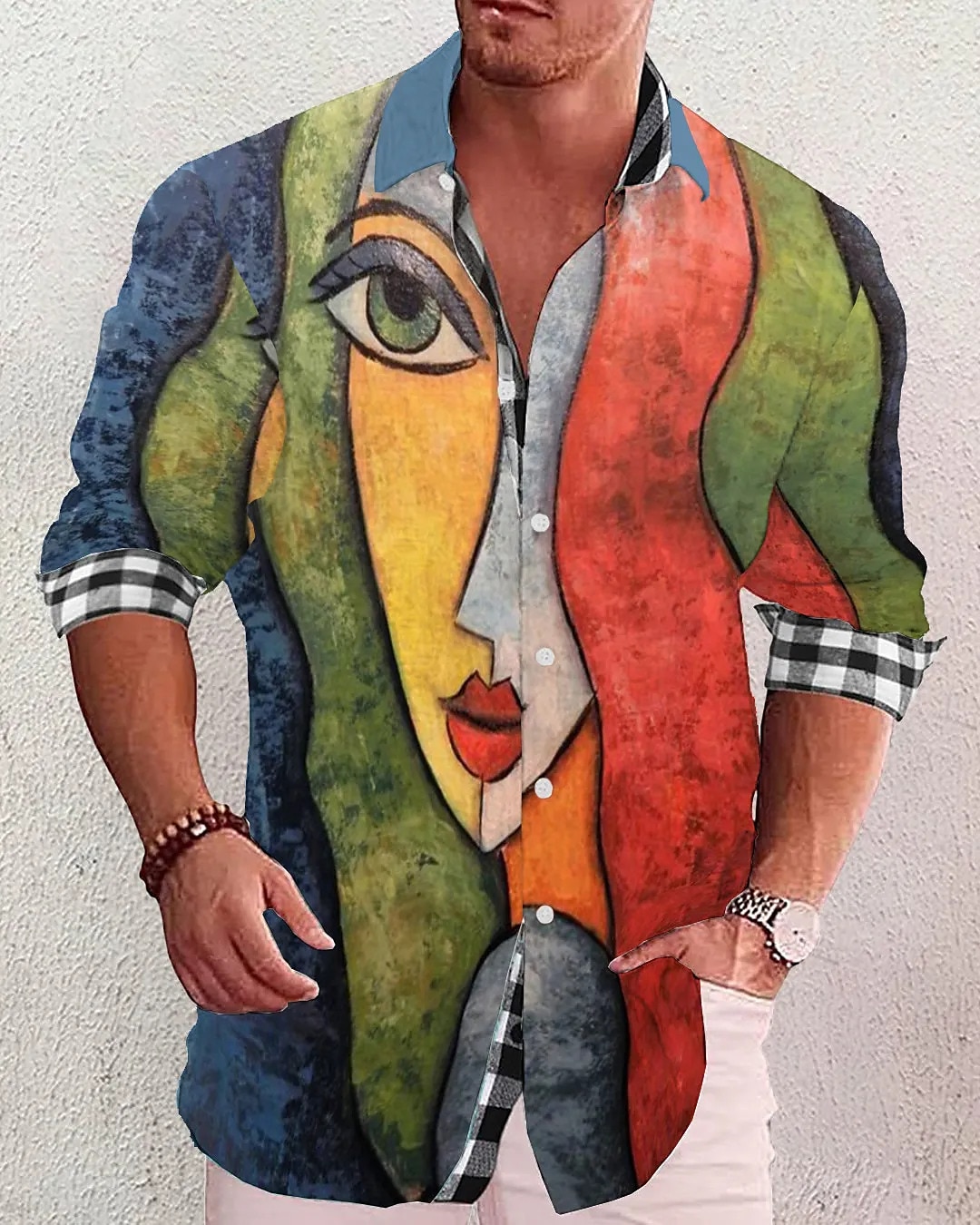 Men's Floral Shirt Aloha Shirt Long Sleeve Fashion Streetwear Designer Outdoor Casual Daily Summer Spring Fall Turndown Print Black White Red Navy Blue Light Purple 2025 - $25.99 –P11