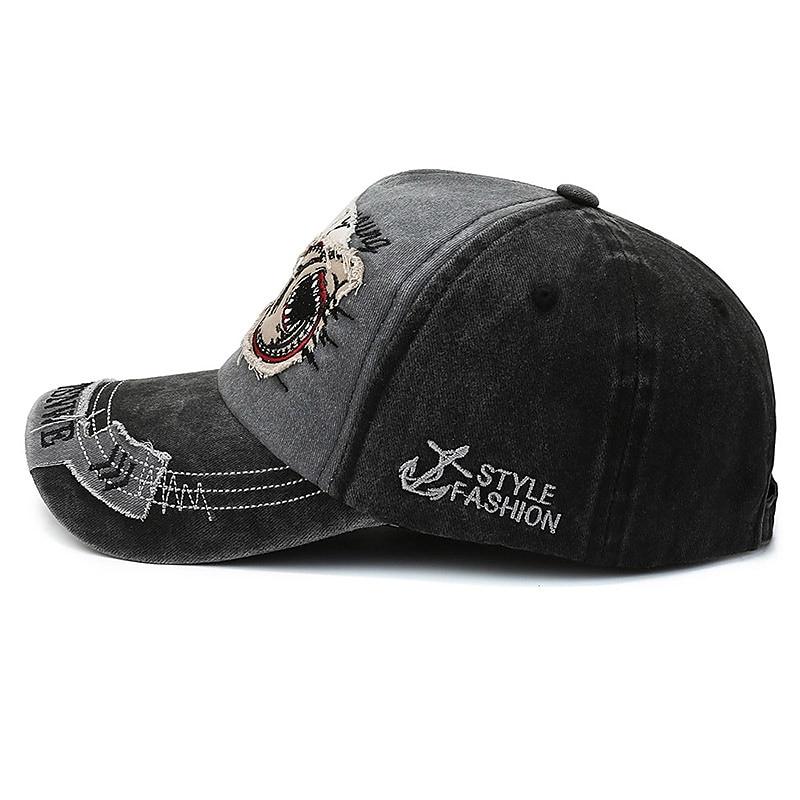 Unisex Șapcă de baseball Negru Roșu-aprins 100% bumbac Spălat Călătorie Stiluri de Plajă În aer liber Vacanță Bloc Culoare Ajustabile Modă Protecție Ochi 2025 - $12.49 –P2