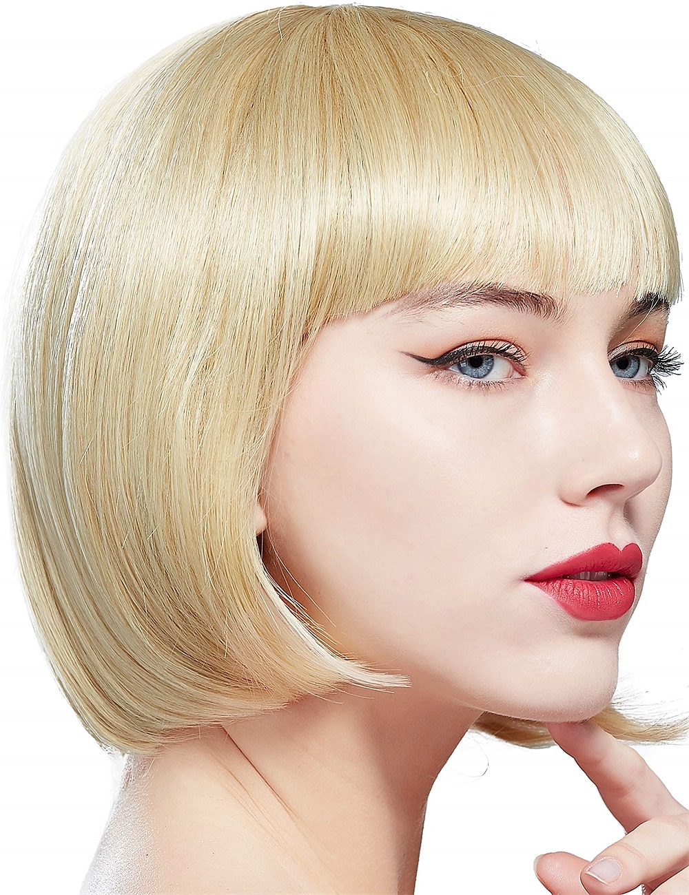 Peruca curta flapper dos anos 1920, peruca bobo do grande gatsby, peruca preta reta, fantasia de flapper, perucas de cabelo, acessórios, perucas de carnaval de 2025 por $15.49 –P9