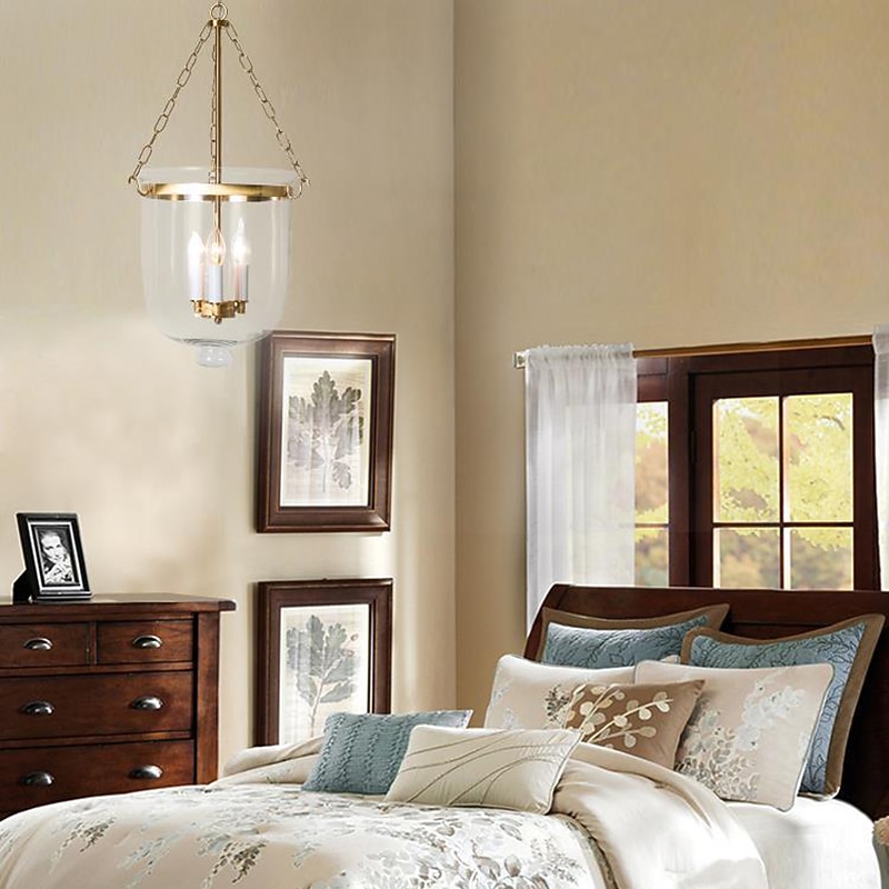 lampade a sospensione retro oro rame nero 3 luci appese luce stile industriale paralume in vetro trasparente lampadario illuminazione a soffitto per soggiorno studio apparecchio di illuminazione per del 2025 a $299.99 –P3