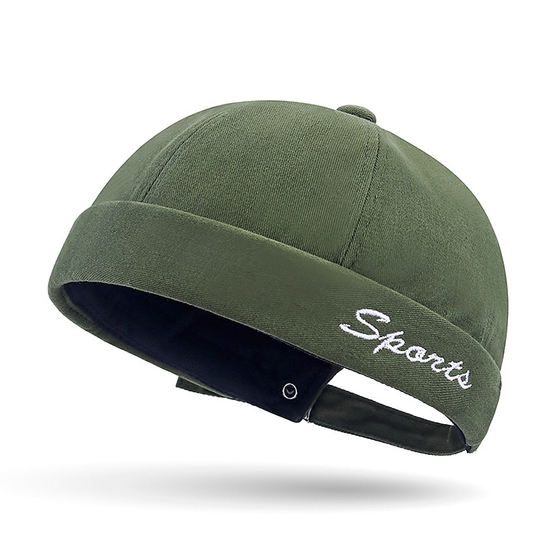 Unisex Mössa Docker Cap Brättelösa hattar Svart Rubinrött Polyester Mode Ledigt Minimalism Utomhus Semester Slät Justerbara Mode 2025 - $11.49 –P7