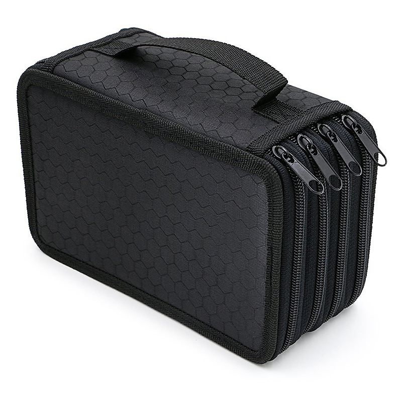 Astuccio per matite con 72 scomparti pratico astuccio per matite con cerniera multistrato oxford di grande capacità per penne colorate, matite colorate, penne per acquerelli, pennelli per trucco, del 2025 a $14.99 –P6