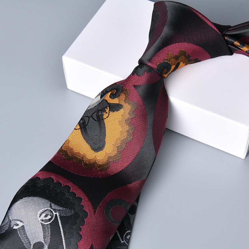 Herr Slips Slipsar Klassisk Mönster Mönster Blomtryck Bröllop Födelsedagsfest 2025 - $8.49 –P5