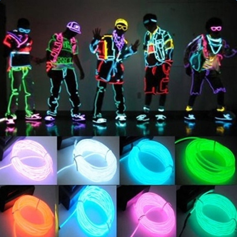 1M/2M/3M/5M LED EL Wire Stage Lights Glow Light Strip Flexible Neon for Party Christmas 2025 - $11.99 –P5