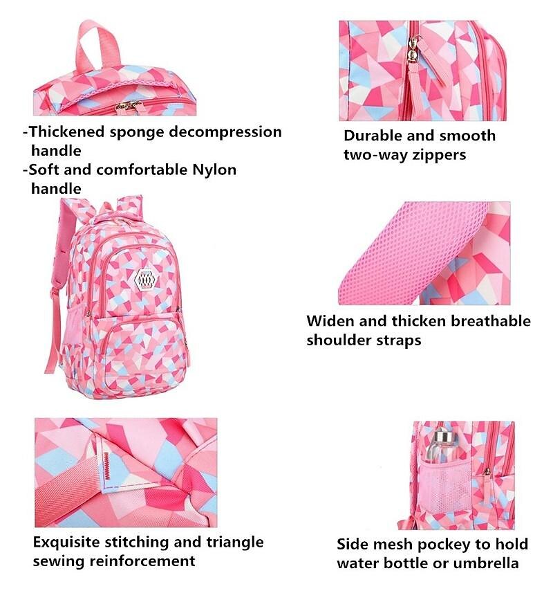 School Backpack Bookbag Multicolor for Student Boys Girls Multi-function Wear-Resistant Large Capacity Nylon School Bag Back Pack Satchel 21.5 inch 2026 - $33.99 –P9