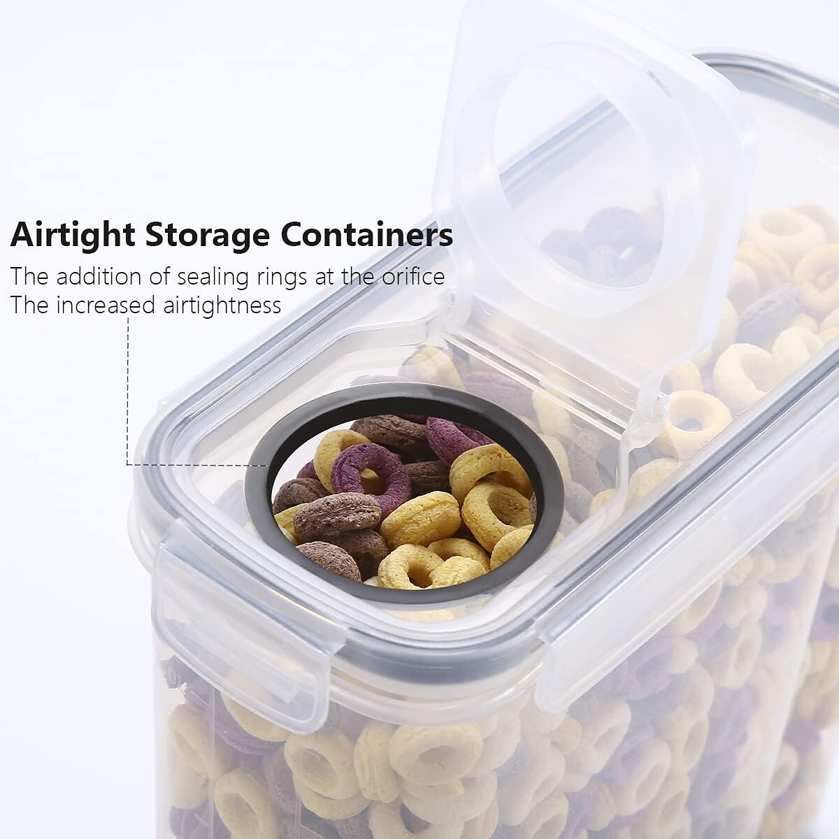 Transparent Food Storage Box, Plastic Cereal Storage Box, Moisture