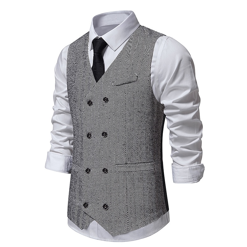 Vintage Anni 1920 Gilet Il grande Gatsby Gentiluomo Testimoni dello Sposo Slim Fit Costume Per uomo Mascherata Matrimonio Ospite di nozze Evento / Festa Adulti Gilet del 2026 a $30.99 –P6