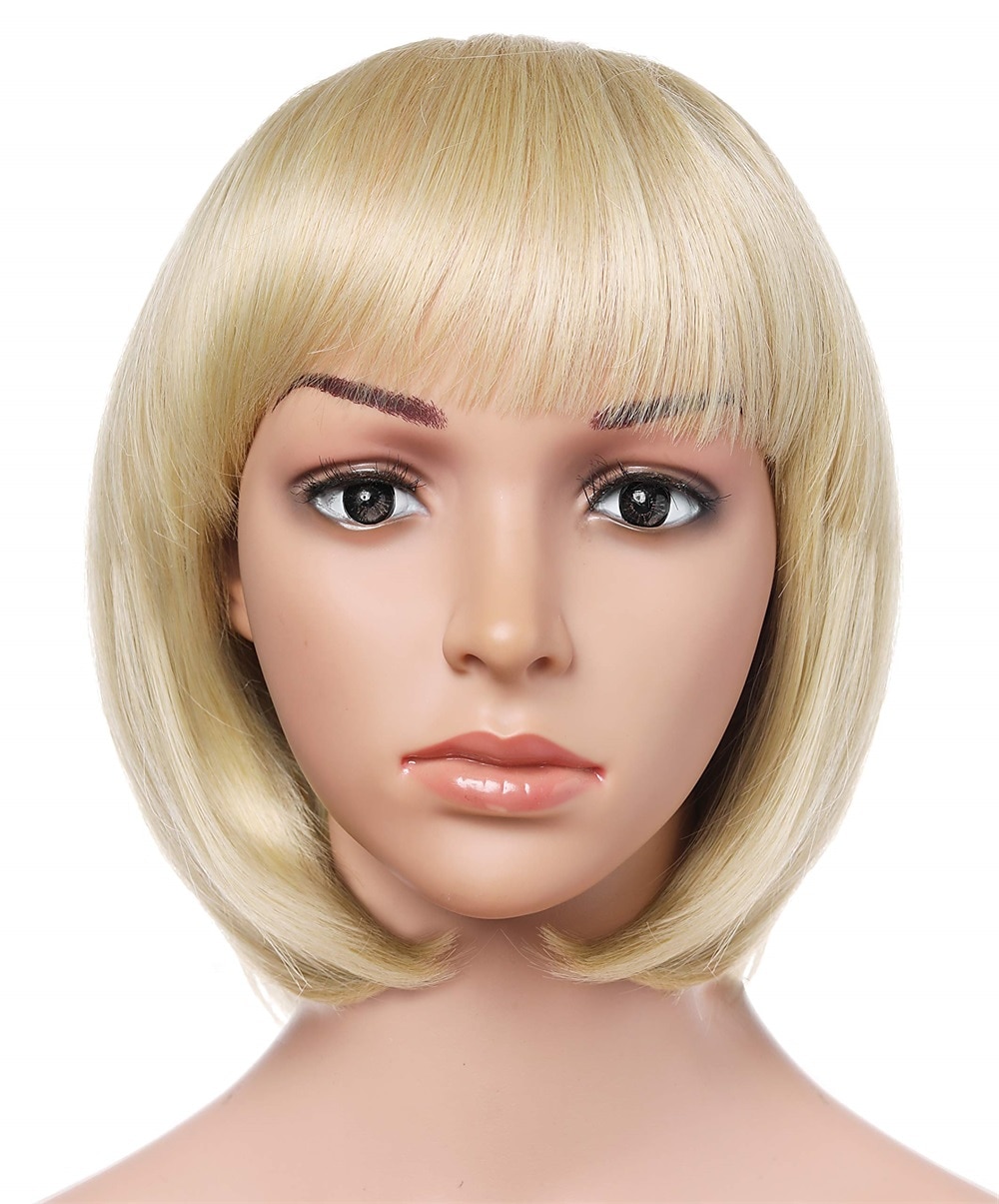 Peruca curta flapper dos anos 1920, peruca bobo do grande gatsby, peruca preta reta, fantasia de flapper, perucas de cabelo, acessórios, perucas de carnaval de 2025 por $15.49 –P13