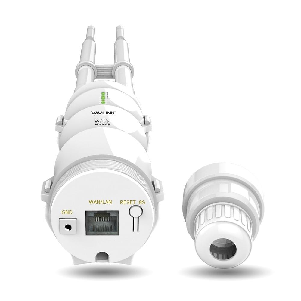 wavlink dernière technologie 1200mbps haute puissance antennes 4x7dbi double bande 2.4ghz &amp; 5ghz gigabit ethernet routeur wifi sans fil extérieur résistant aux intempéries/répéteur ap blanc de 2025 ? $155.99 –P1