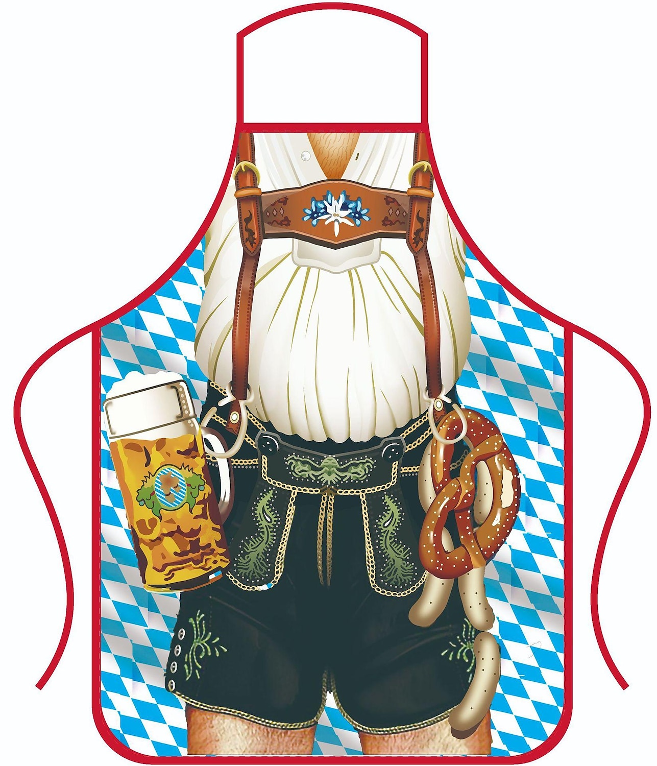 Pivo Oktoberfest Kostým Zástěra Dámské šaty Lederhosen Oktoberfest / pivo Bavorský Bavorský pár Bavorský Mnichov Wiesn Louky Pánské Dámské Tradiční Styl Tkanina Zástěra 2025 - $13.99 –P4