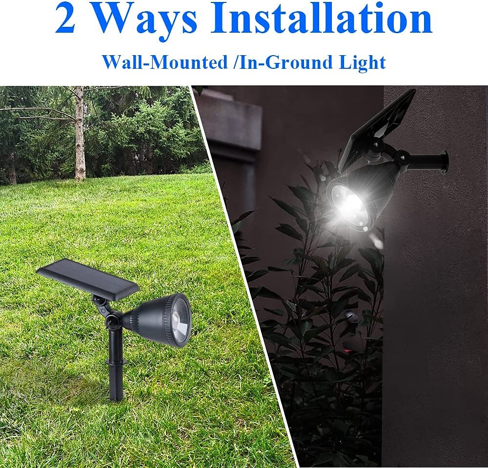 Outdoor Solar Spotlight - Waterproof Pathway Garden Spotlights, Solar Sunset Projection Lights for Lawn, Park, Terrace & Landscape Decoration 2025 - $40.99 –P4