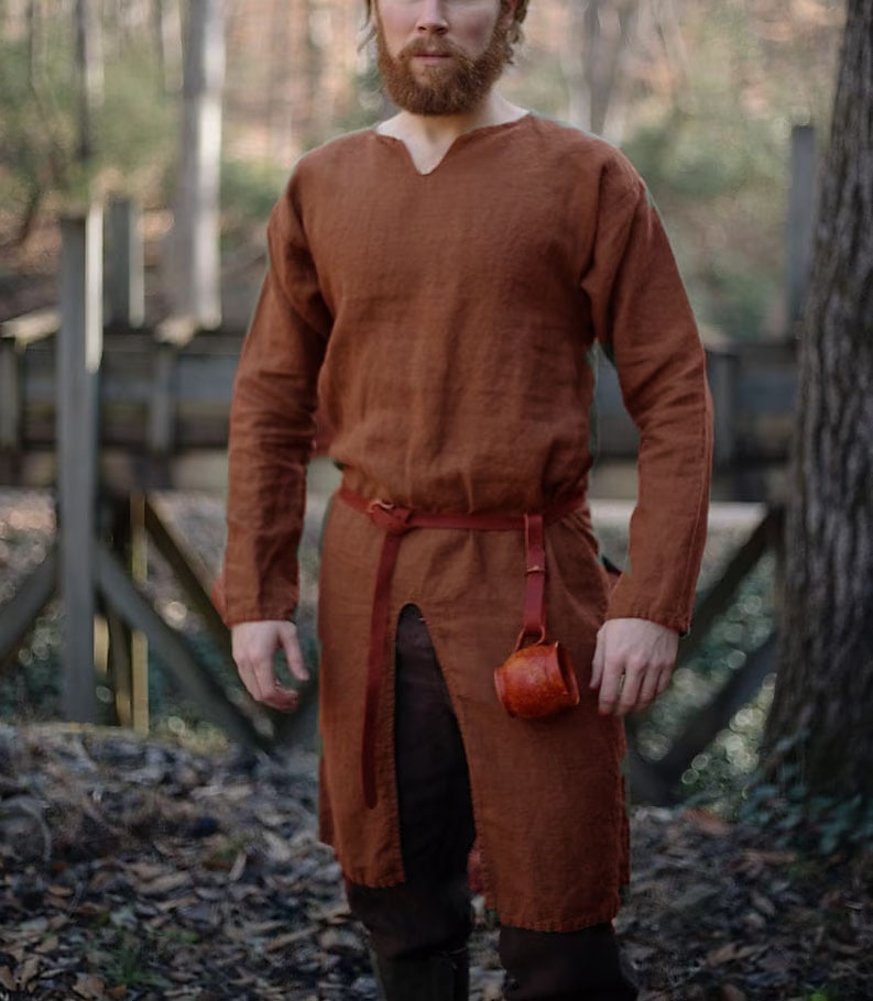Medieval Renaissance 17th Century Shirt Tunic Warrior Viking Ranger Archery Men's Viking Fantasy Halloween Carnival Masquerade LARP Adults' Shirt All Seasons 2025 - $30.99 –P9
