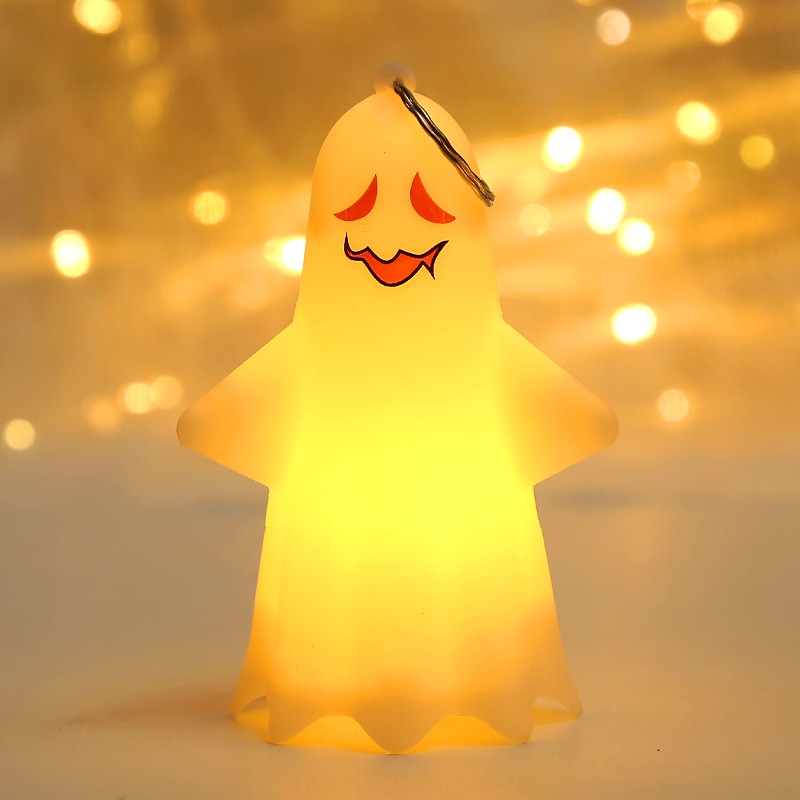 2025年 ハロウィーンの照明付きゴーストランプ、光る装飾 LED ハロウィーン電子小道具、小さなゴーストパーティーペンダントキャンドル、ハロウィーン装飾ゴーストランプ、デスクトップ装飾、ゴーストパーティー小道具ペンダント  コレクション – $4.99 –P9
