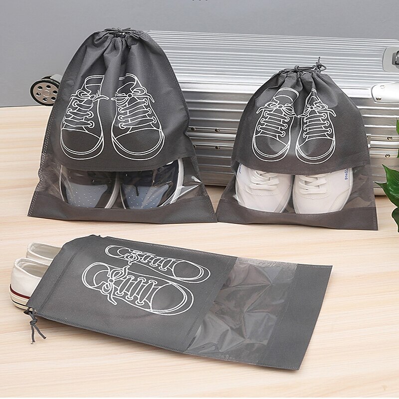 Shoes Storage Bag Non-woven Shoes Bag Waterproof Dustproof Travel