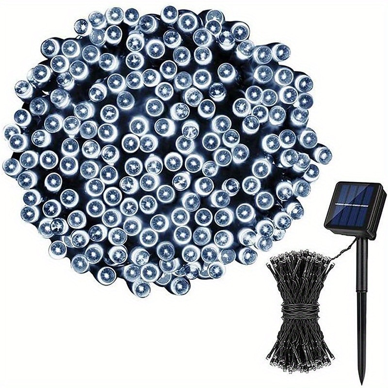 Solar Fairy Lights Outdoor Light Strings Waterproof 8 Modes 10m 100leds String Light Outdoor Lighting For Party Garden Christmas Outdoor New Year Holiday Decoration 2025 - $15.99 –P14