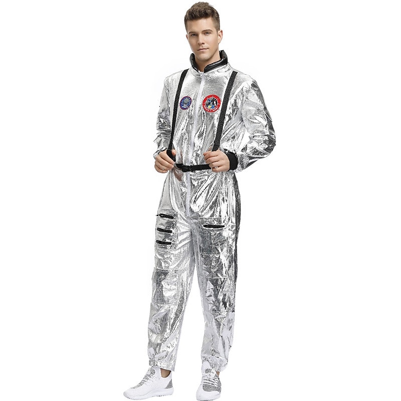 herr astronaut cosplay kostym par kostymer för halloween karneval vuxen trikot onesie karriär kostym 2025 - $46.99 -P14