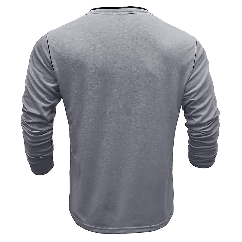 Férfi Gombos póló Henley ing Tee Top Hosszú ujj Henley Nyár Sima Divat Dizájn Alap Vakáció Utca Alkalmi Fehér Sárga Piros Férfi felső póló 2025 - $30.99 –P3