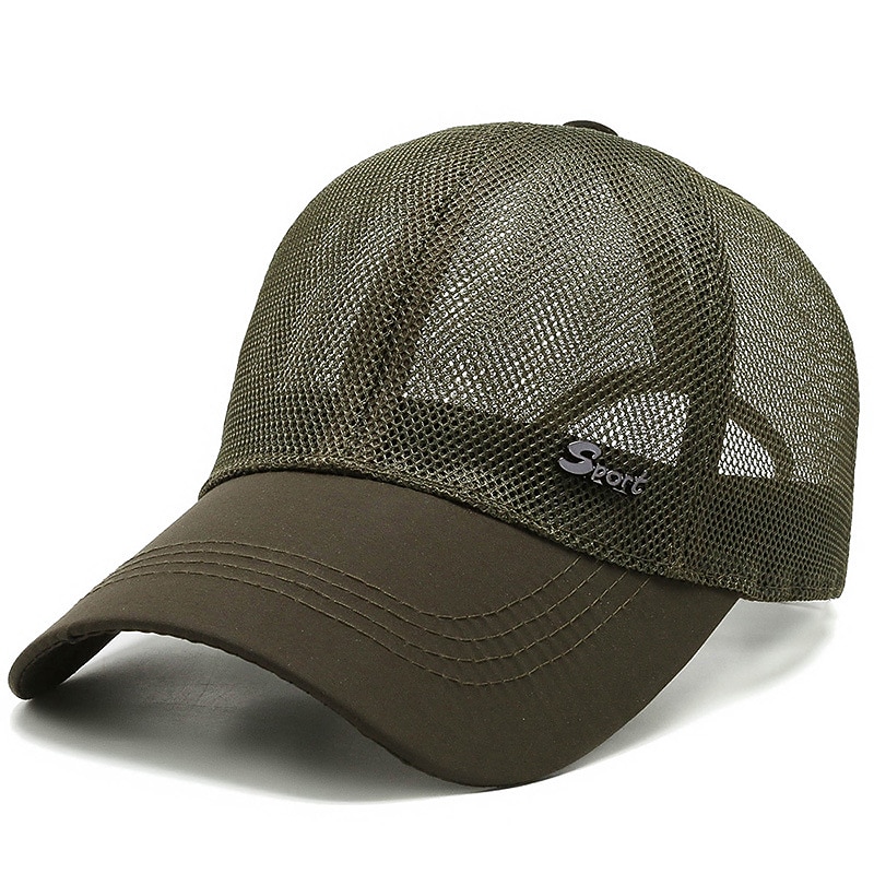 Per uomo Cappellino da baseball Nero Blu Rete Viaggi Stile da spiaggia Esterno Da mare Liscio Regolabile Di tendenza del 2026 a $4.49 –P9