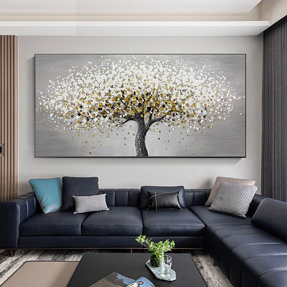 Mintura Handmade Abstract Tree Flower Oil Paintings On Canvas Wall Art Decoration Modern Pictures For Home Decor Rolled Frameless Unstretched Painting 2025 - $133.99 –P5