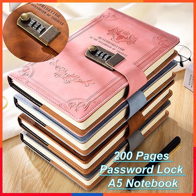 Retro Thicken Blank Paper Notebook Notepad Leather Book A5 