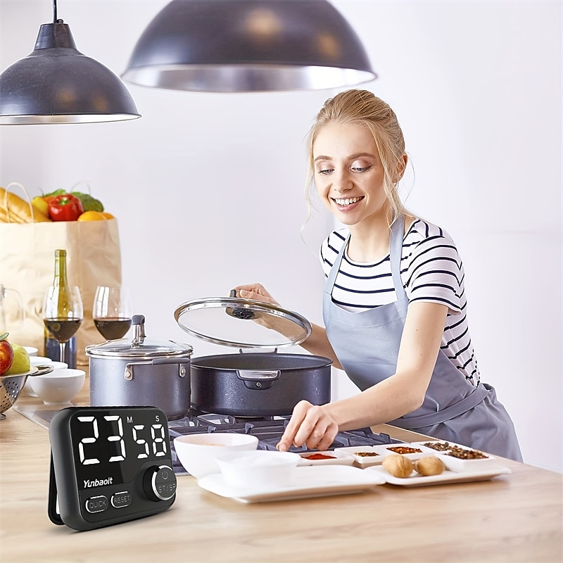 digitalt kjøkken timer led display matlaging timer kjøkken gadgets kjøkken ting kjøkken tilbehør hjem kjøkken elementer 2025 - $22.99 –P1