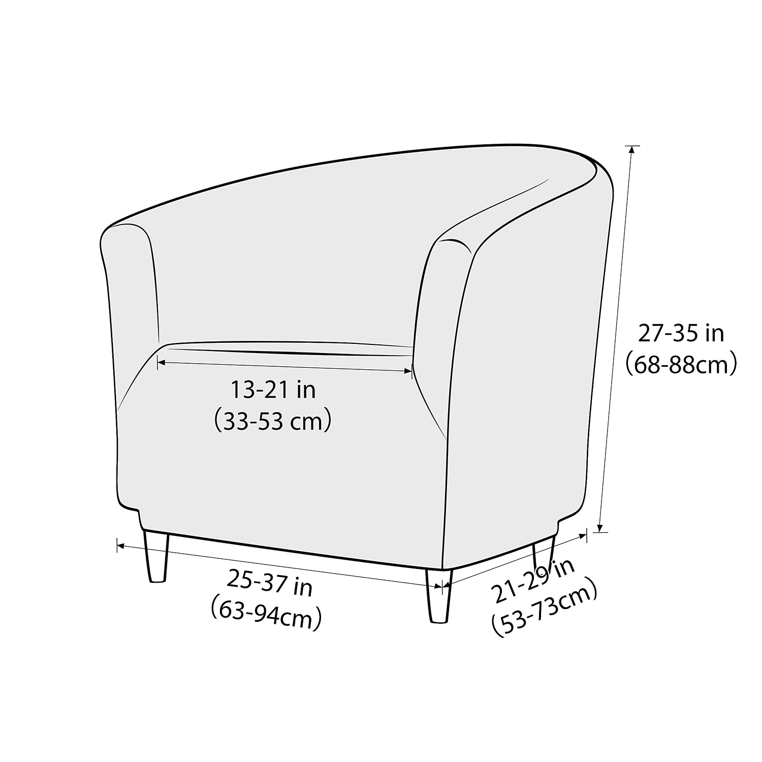 Club Chair Cover Barrel Chair Slipcover Burgundy Stretch Tub Chair Slipcover, Arm Chair Sofa Cover For Dogs Pet, Washable Couch Furniture Protector Soft Durable 2025 - $36.99 –P1