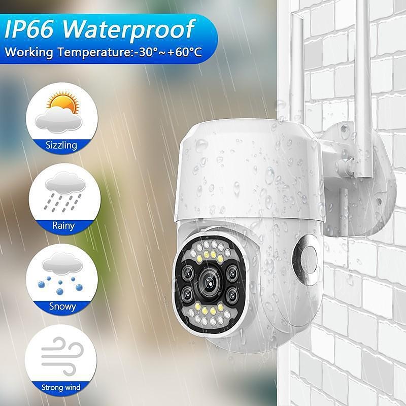 Five Lens HD 1080P/720P Wireless Speed Dome PTZ WiFi IP Camera Two-way Intercom Full Color Night Vision Motion Detection 5G Dual-band IP66 Waterproof Indoor and Outdoor Surveillance Camera 2025 - $68.99 –P6