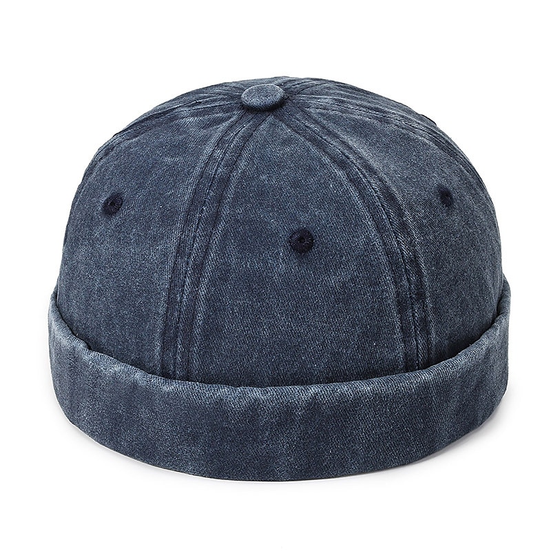Unisex Docker Cap Klobouky bez okraje Černá Fialová Bavlna Vyprané Cestování Plážový styl Venkovní Dovolená Bez vzoru Nastavitelná Módní 2025 - $9.99 –P3