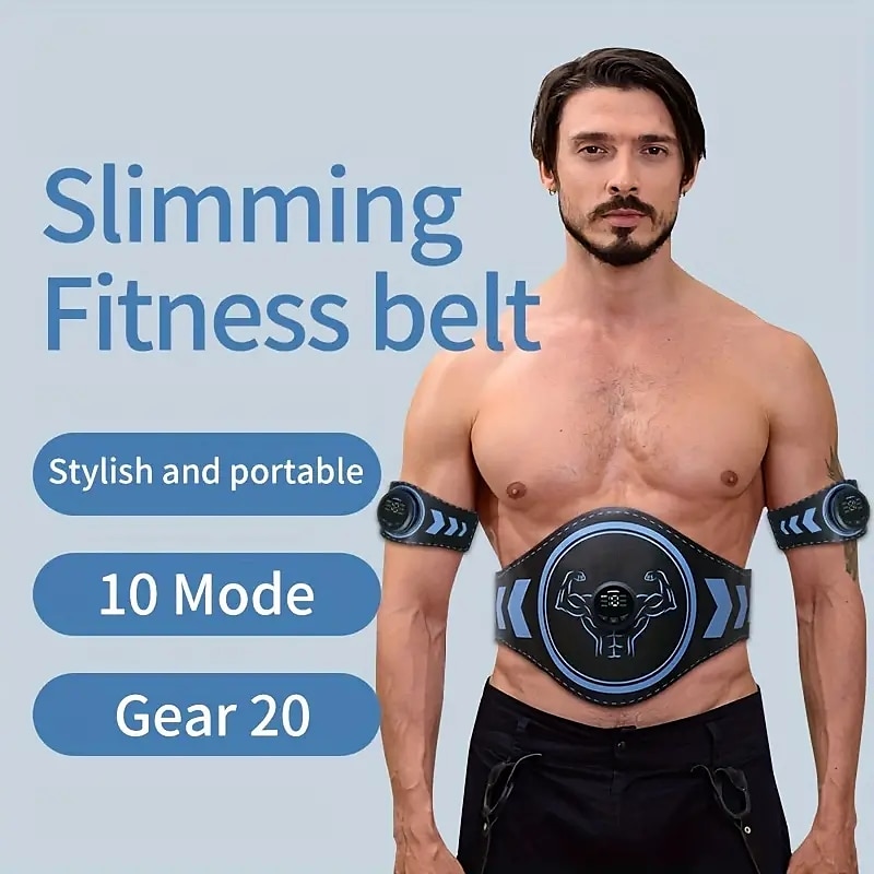 Abdominal Muscle Training Fitness Waist Belt For Fat Burning And Weight Loss Exercise Abdominal Trainer 2025 - $26.99 –P18