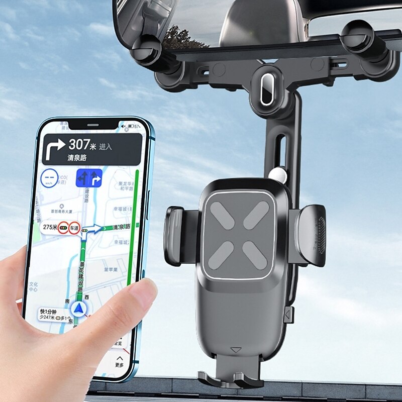 2025年 ユニバーサル車のバックミラー電話ホルダー回転自動車電話ホルダーマウントスタンド gps スマートフォンブラケットドロップシッピング  コレクション – $25.99 –P3