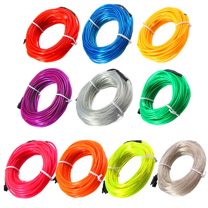 1M/2M/3M/5M LED EL Wire Stage Lights Glow Light Strip Flexible Neon for Party Christmas 2025 - $11.99 –P11