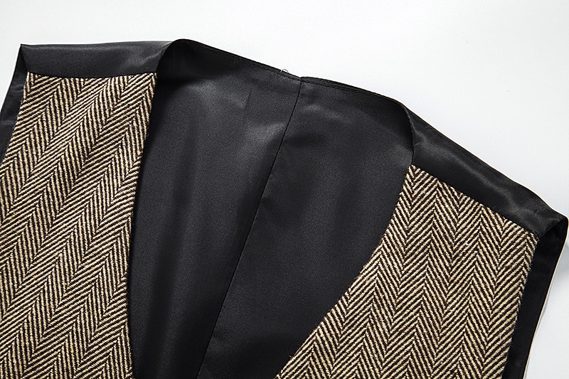 Vintage Anni 1920 Gilet Il grande Gatsby Gentiluomo Testimoni dello Sposo Slim Fit Costume Per uomo Mascherata Matrimonio Ospite di nozze Evento / Festa Adulti Gilet del 2026 a $30.99 –P14