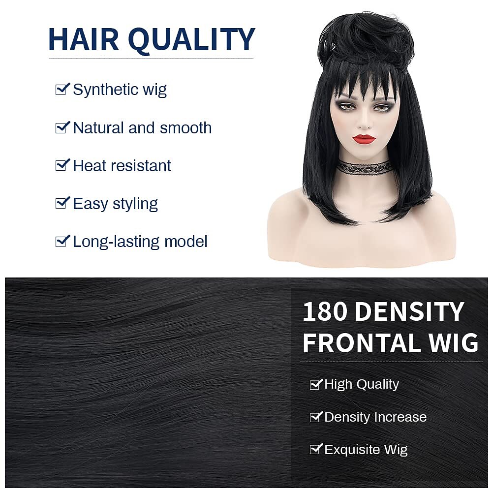 Cosplay Wigs Black Straight Synthetic Hair Long Wigs Women's Wigs For Party 2026 - $24.99 –P6