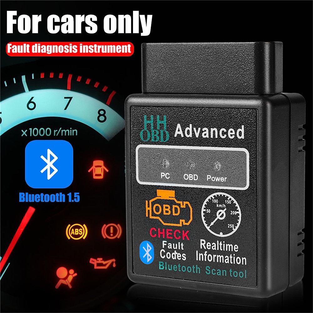 Fashion V02H2-1 V2.1 BT 2.0 Interface OBDII Car Diagnostic Scanner Code Reader Tool for Android 2025 - $13.99 –P1