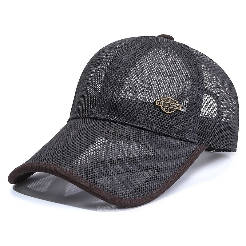 Unisex Cappellino da baseball Cappello da sole Nero Bianco Rete Viaggi Stile da spiaggia Esterno Da mare Liscio Regolabile Crema solare Di tendenza del 2025 a $8.99 –P7