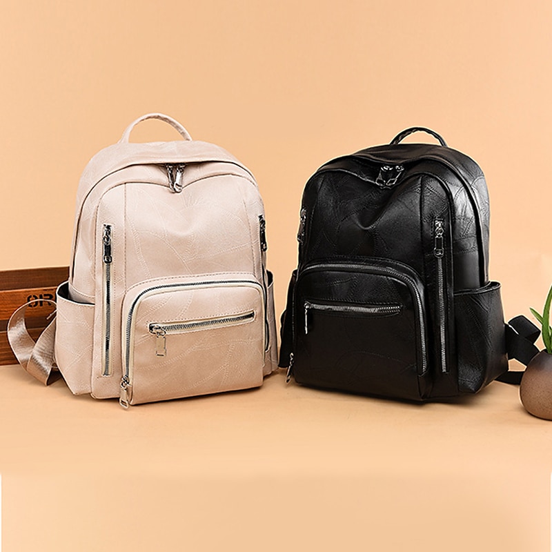 zaino oxford da donna di grande capacità: elegante borsa antifurto per il ritorno a scuola in 4 colori del 2025 a $24.99 -P3