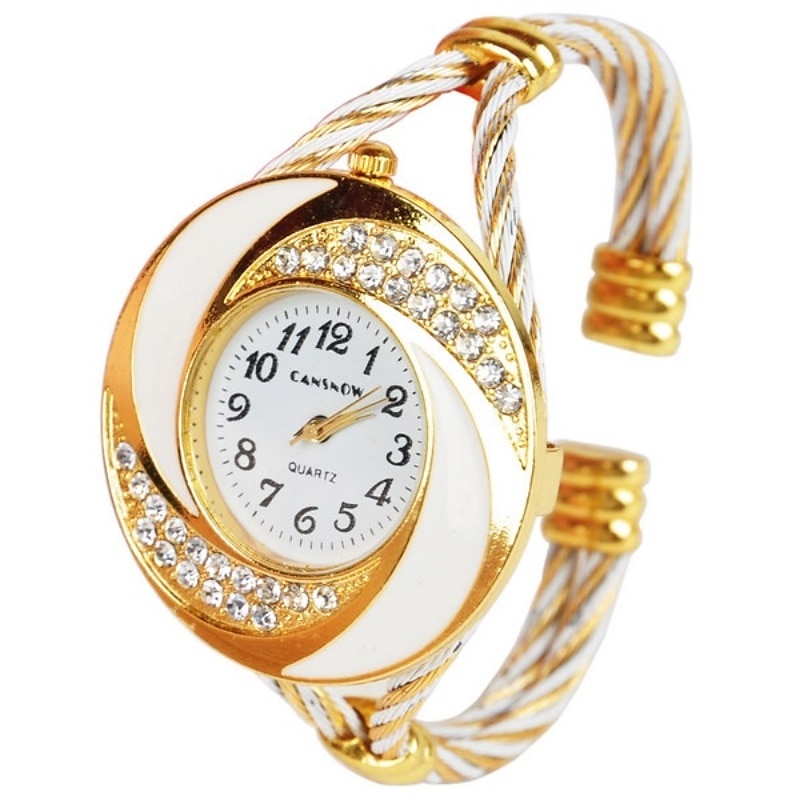 Relojes de marca de lujo para mujer, reloj de pulsera grande con diamantes de imitación, reloj vintage de moda para mujer, reloj saat, relojes femeninos 2025 - $16.99 –P10
