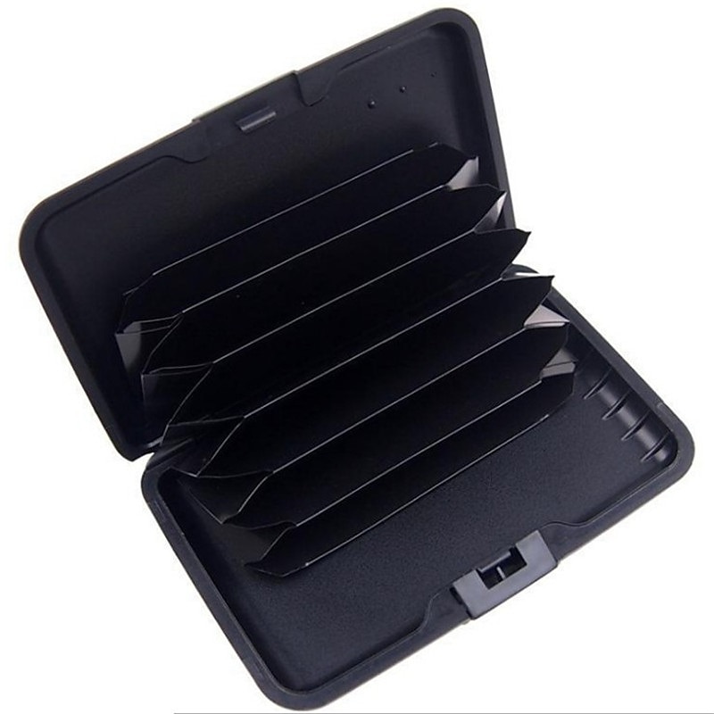 Credit Card Holder Wallet Metal Name Card Holder Waterproof Credit Card Protector for Women Men 2025 - $11.99 –P4