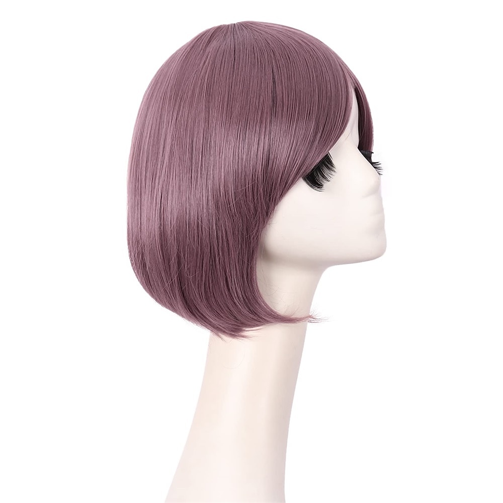 30 cm kort rak peruk för kvinnor BOB peruk Halloween cosplay festperuker 2025 - $14.49 –P2