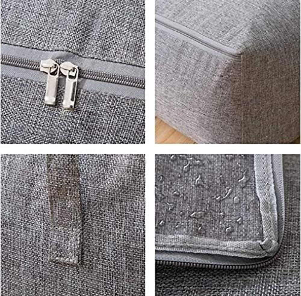 línea de prensa de lino de algodón impermeable bolsa de almacenamiento bolsa de acabado ropa edredón bolsa de edredón puesto para caminar bolsa de embalaje móvil de gran tamaño 2025 - $12.99 –P2