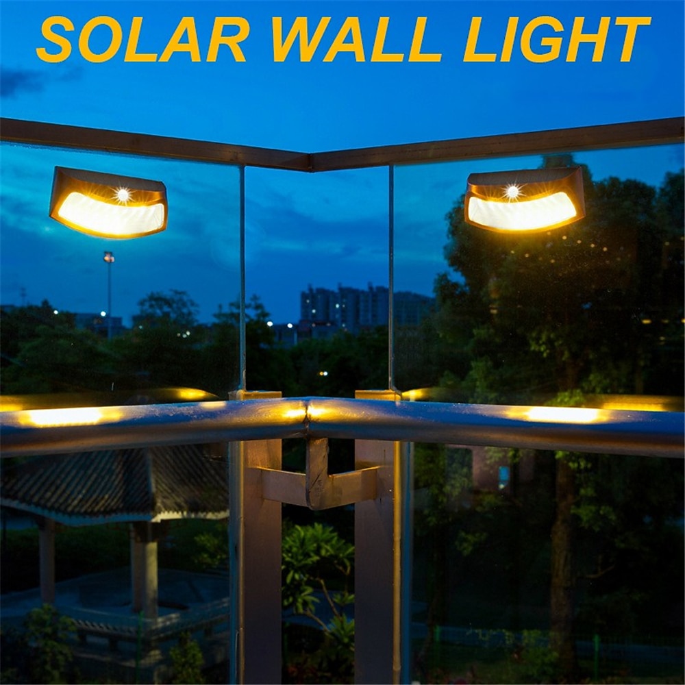 wandlampen op zonne-energie led-hekverlichting buiten waterdicht ip65 zonne-licht decor voor achtertuin patio stap muur tuin tuin 2026 - $33.99 –P11