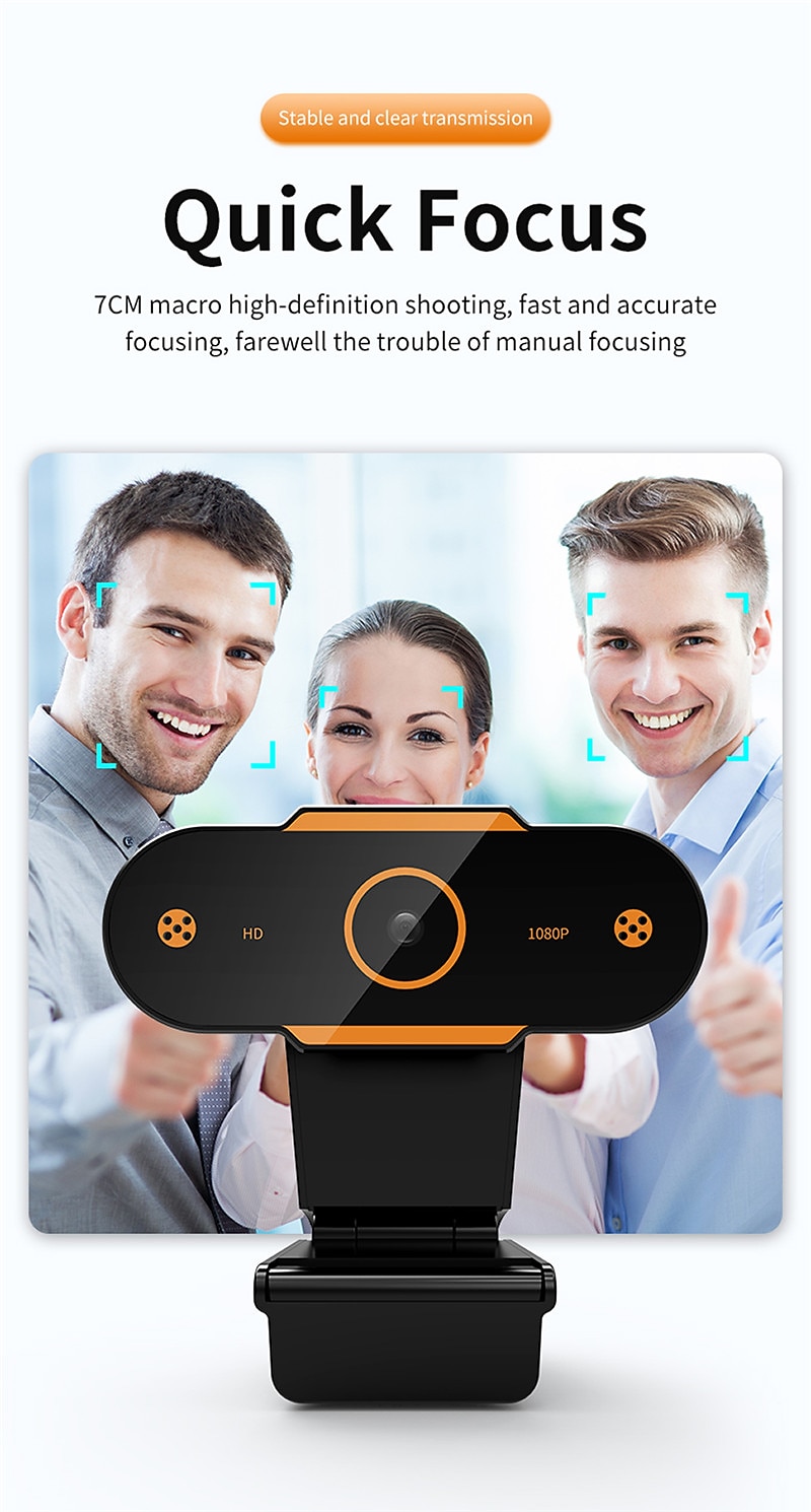 Full 1080P Autofocus HD Webcam Web USB Camera Microphone for PC Desktop Laptop 2025 - $17.99 –P9