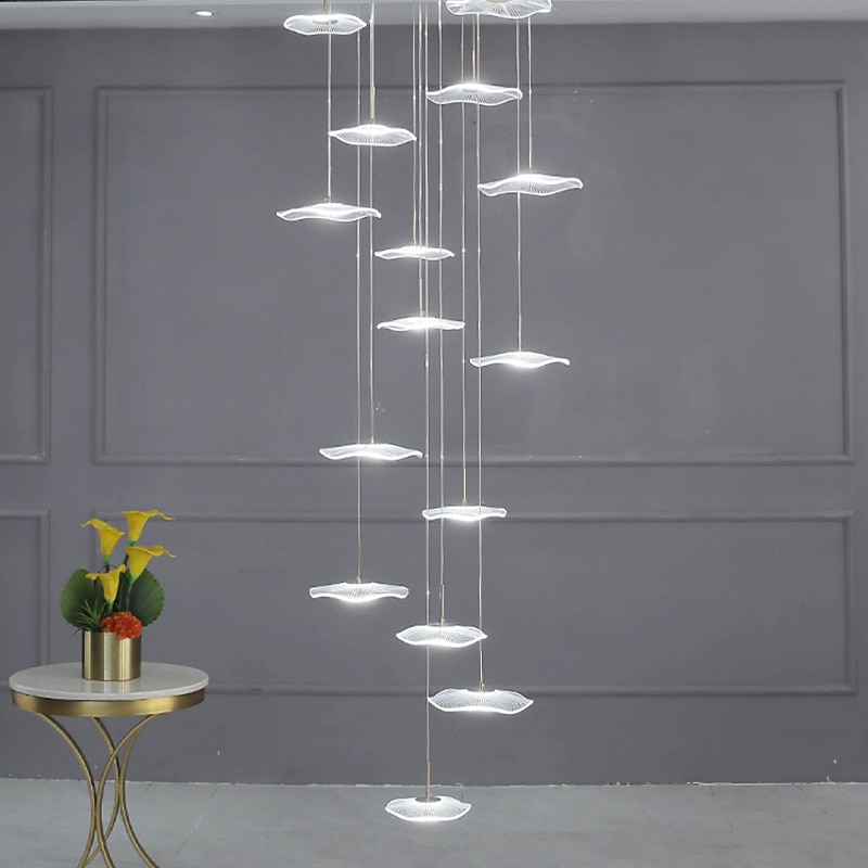 180 cm Enkelt design Øyesign Anheng Lys Metall Akryl galvanisert Malte overflater Moderne Nordisk stil 110-120V 220-240V 2025 - $223.49 –P4