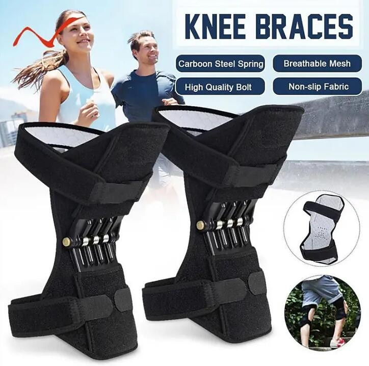 andningsbart halkfritt ledstöd knäskydd, knäförstärkningsstöd ledstöd fjäderstabiliseringsdyna powerlift knästöd svaga gamla ben sportklättring berg trappor 2025 - $11.99 –P1